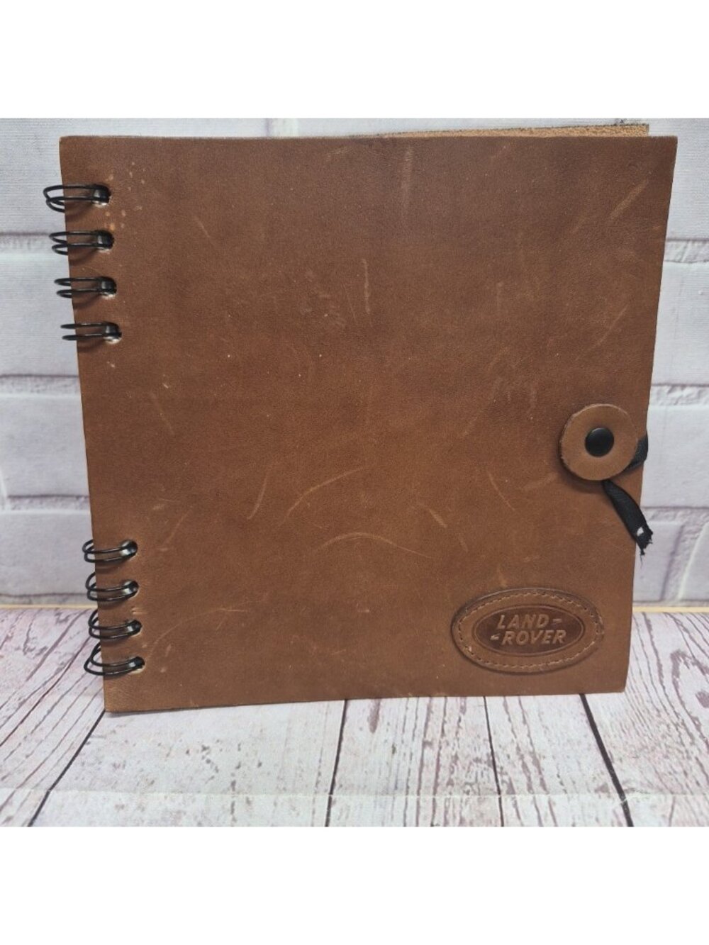 Land Rover Logo Leather Paper Blank Notebook-by Mulholland Brothers~Photo Mounts